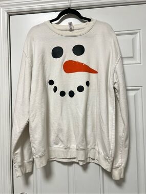 Just Hoods Snowman Sweatshirt Size XL